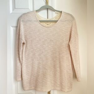 American Eagle Outfitters Pink Boho Lace Long Sleeve Top Size Small